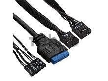 Корпус Miditower ExeGate AA-440U-AA350 (ATX, AA350 8 см, 2*USB+1*USB3.0, аудио, черный) Exegate EX290177RUS