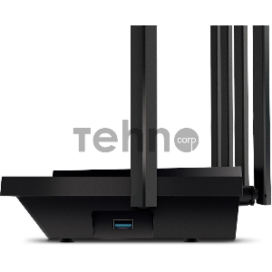Роутер TP-Link AX5400 Dual Band Wireless Gigabit Router, 1.5 GHz Tri-Core CPU, 1 GE WAN + 4 GE LAN ports, 1× USB 3.0 Port, support 1024-QAM, OFDMA, MU-MIMO, Airtime Fairness, Beamforming, 160MHz Channel Width, come with HomeShieldTM, support Russia PPTP/L