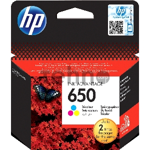 Картридж струйный HP 650 CZ102AE многоцветный для HP DJ IA 2515/2516 (200стр.)