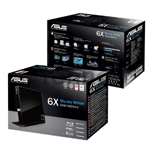 Привод внешний Blu-Ray RE Asus SBW-06D2X-U черный USB внешний RTL