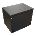 Шкаф коммутационный WRline (WR-TW-1266-SR-RAL9004) настенный 12U 600x600мм пер.дв.металл 2 бок.пан. 60кг черный 520мм 650мм IP20 сталь, фото 3