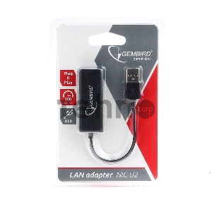 Сетевой адаптер Ethernet Gembird NIC-U2 USB 2.0 - Fast Ethernet adapter