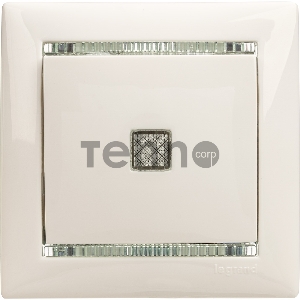 Механизм выключателя 1-кл. СП Valena 10А IP31 с зел. инд. бел. Leg 774410
