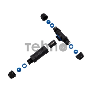 Кабельный коннектор T-образный (3PIN 0,5-2,5мм2) IP68 REXANT