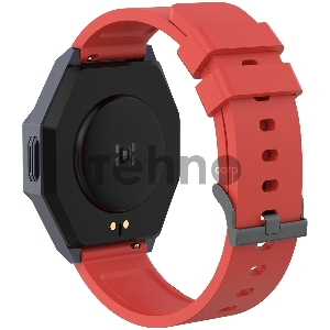 Смарт-часы CANYON Otto SW-86, Smart watch Realtek 8762DK LCD 1.3 LTPS 360X360px, G+F 1+gesture 192KB Li-ion polymer battery 3.7v 280mAh,Gun aluminum alloy case middle frame+plastic bottom case+Warm red silicone strap+gun strap buckle. host:45.4*42.4*9.6mm