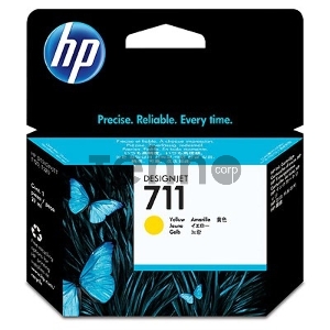 Картридж струйный HP №711 CZ132A желтый для HP DJ T120/T520 (29мл)