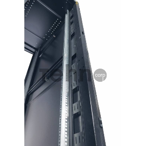 Шкаф серв. ПРОФ нап. 42U (600x1000) дверь перфорированная 2 шт., цвет черный, в сборе (ШТК-СП-42.6.10-44АА-9005) (1 коробка)