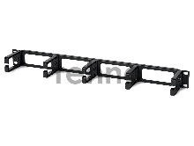 Кабельный организатор Hyperline CM-1U-PL с пластиковыми кольцами, 19