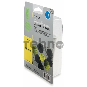 Картридж струйный Cactus CS-C4838 желтый для №11 HP 2000/2500/1000/1100/1200 (29ml)
