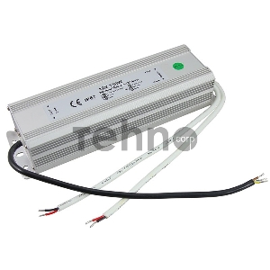 Источник питания 110-220 V AC/12 V DC 12,5 А 150 W с проводами влагозащищенный (IP67)