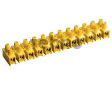 Зажим винтовой ЗВИ-10 н/г 2.5-6кв.мм 12пар жел. ИЭК UZV7-010-06