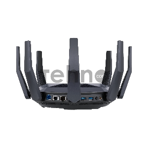 Роутер ASUS RT-AX89X //802.11b/g/n/ac/ax, до 1148+4804 бит/c, 2,4 + 5 гГц, 8 антенны, USB, GBT LAN ; 90IG04J1-BM3010