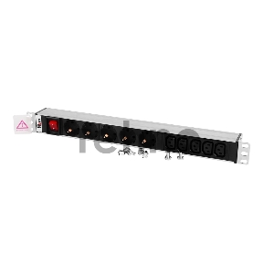 Блок розеток ЦМО Rem-10 без шнура с выкл., 5 Schuko, 5 IEC 60320 C13, вход IEC 60320 C14, 10A, алюм., 19 (R-10-5S-5C13-V-440-Z) Блок розеток ЦМО Rem-10 без шнура с выкл., 5 Schuko, 5 IEC 60320 C13, вход IEC 60320 C14, 10A, алюм., 19 (R-10-5S-5C13-V-440-Z)