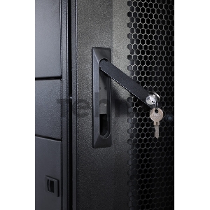 Шкаф серверный ЦМО ШТК-СП-42.8.12-48АА-9005 42U 800x1200мм пер.дв.перфор. задн.дв.перфор.2-хст. 2 бок.пан. 1350кг черный