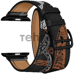 Кожаный ремешок в два оборота для Apple Watch 38/40 mm LYAMBDA MERIDIANA LWA-01-40-BKP Black/White rope Кожаный ремешок в два оборота для Apple Watch 38/40 mm LYAMBDA MERIDIANA LWA-01-40-BKP Black/White rope