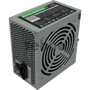 Блок питания Aerocool 550W Retail ECO-550W ATX v2.3 Haswell, fan 12cm, 400mm cable, power cord, 20+4P, 12V 4+4P, 1x PCI-E 6+2P, 4x SATA, 3x PATA, 1x F