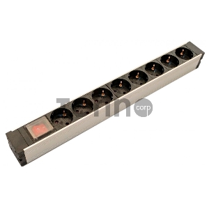 Блок розеток Hyperline SHZ19-8SH-S-IEC для 19