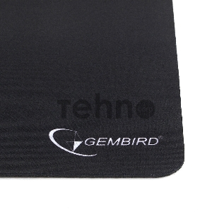 Коврик для мыши Gembird MP-BLACK, чёрный, размеры 220*180*1мм, полиэстер+резина