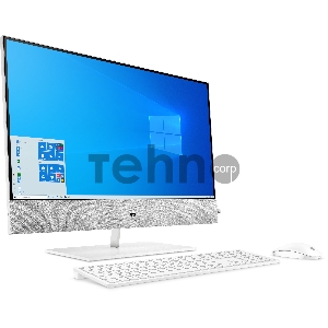 Моноблок HP Pavilion I 27-27-d0007ur NT 27 (1920x1080) Core i3-10300T, 4GB DDR4 2666 (1x4GB), SSD 256Gb, Internal graphics, no DVD, kbd&mouse wired, 5MP Webcam, White, Win10, 1Y Wty