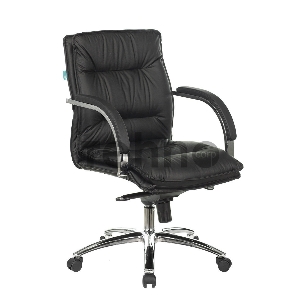 Кресло руководителя Бюрократ T-9927SL-LOW/BLACK низкая спинка черный кожа крестовина хром Кресло руководителя Бюрократ T-9927SL-LOW/BLACK низкая спинка черный кожа крестовина хром