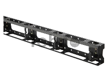 Монтажное оборудование Hyperline CMV-42U-ML Металлический вертикальный кабельный организатор с крышкой 42U, для шкафов TTC, TSC шириной 800 мм, черный (RAL 9004) ( 1 шт)