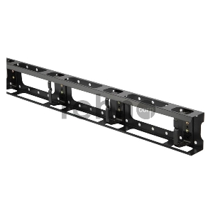 Монтажное оборудование Hyperline CMV-42U-ML Металлический вертикальный кабельный организатор с крышкой 42U, для шкафов TTC, TSC шириной 800 мм, черный (RAL 9004) ( 1 шт)