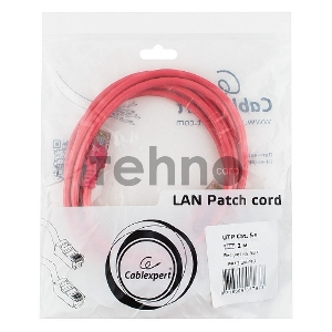 Патч-корд UTP Gembird кат.5e, 2м, литой, многожильный (розовый)