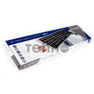 Клавиатура беспроводная Gembird KBW-2, Bluetooth, 106 кл., ножничный механизм, бесшумная