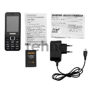 Мобильный телефон Digma A241 Linx 32Mb черный моноблок 2.44 240x320 GSM900/1800