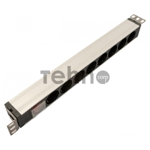 Блок розеток Hyperline SHZ19-8SH-S-IEC для 19