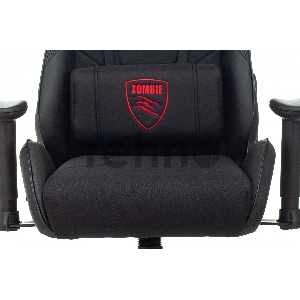 Кресло игровое Zombie Thunder 1 черный/карбон текстиль/эко.кожа с подголов. крестов. пластик