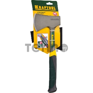 Топорик KRAFTOOL  PRO туристический цельнокованый с трехкомпонентной рукояткой, в чехле, 0,6 кг [20645-06]