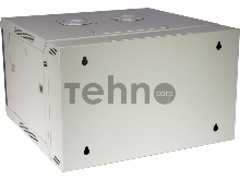 Шкаф настенный серии Pro, 3-секционный, 6U 600x600, стеклянная дверь