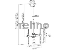 Кронштейн для телевизора Arm Media LCD-1700 белый 26