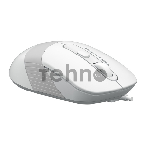 Мышь A4 Fstyler FM10 белый/серый оптическая (1600dpi) USB (3but)