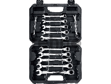 Набор комбинированных гаечных ключей трещоточных 12 шт, 8 - 19 мм, ЗУБР Набор комбинированных гаечных ключей трещоточных 12 шт, 8 - 19 мм, ЗУБР