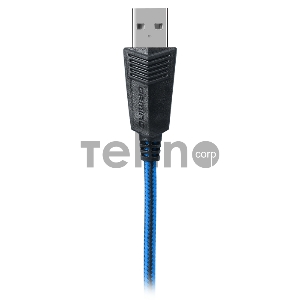Гарнитура SVEN AP-U980MV, черный-синий (USB, LED, 7.1, 2.2m)