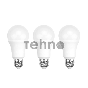 Лампа светодиодная REXANT Груша A60 20.5 Вт E27 1948 Лм 2700 K теплый свет (3 шт./уп.)