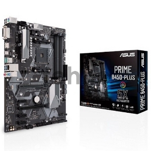 Материнская плата ASUS PRIME B450-PLUS, ATX B450, 4*DDR4, DVI+HDMI, CrossFireX, SATA3 + RAID, Audio, Gb LAN, USB 3.1*7, USB 2.0*6, COM*1 header (w/o cable) Материнская плата ASUS PRIME B450-PLUS, ATX B450, 4*DDR4, DVI+HDMI, CrossFireX, SATA3 + RAID, Audio, Gb LAN, USB 3.1*7, USB 2.0*6, COM*1 header (w/o cable)