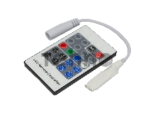 LED RGB мини контроллер радио (RF) 20 кнопок 12-24 V/6 А LAMPER