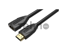 Кабель-удлинитель Vention HDMI High speed v1.4 with Ethernet 19F/19M - 5м Black Edition VAA-B06-B500