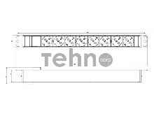 Блок розеток Hyperline SHZ19-8SH-S-IEC для 19