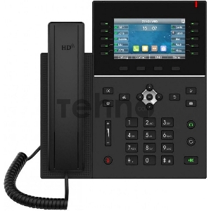 Fanvil IP телефон, 20 линий SIP, 2х10/100/1000, осн. цветной дисплей 480x272, записная нкига на 2000, IPv6.  60  клавиш быстрого набора, POE