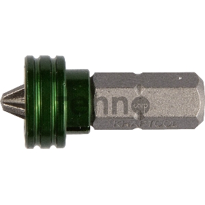 Биты KRAFTOOL EXPERT, с магнитным держателем-ограничителем, тип хвостовика C 1/4, PH2, 25 мм, 1 шт. в блистере [26128-2-25-1]