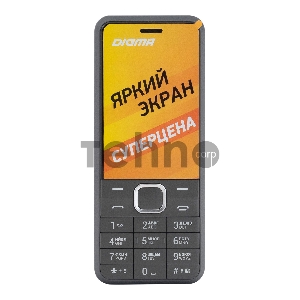 Мобильный телефон Digma A241 Linx 32Mb серый моноблок 2.44 240x320 GSM900/1800