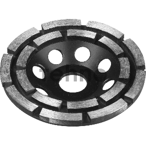 Чашка шлифовальная ЗУБР 33372-115  ЭКСПЕРТ алмазная сегментная двухрядная 22.2мм 115мм