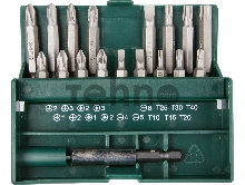 Отвертки-насадки (биты) Набор KRAFTOOL Биты с магнитным адаптером в бит-боксе, 18 предметов 26131-H18