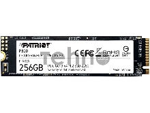 Накопитель SSD Patriot 256Gb M.2 P300 <P300P256GM28> (PCI-E 3.0 x4, up to 1700/1100MBs, 290000 IOPs, 3D QLC, SMI2263XT, TBW 80Tb, 22х80mm)