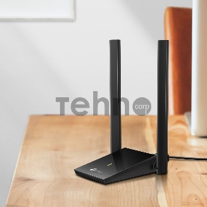 Адаптер TP-Link AC1300Mbps Dual-band High-Gain wireless USB adapter, 867Mbps at 5G and 400Mbps at 2.4G, two high gain antennas, USB 3.0, USB extension cable, support wave 2 MU-MIMO, full compatible with Windows and macOS.