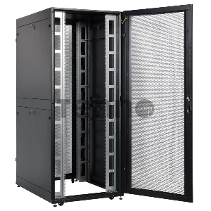 Шкаф серверный ЦМО ШТК-СП-42.8.12-48АА-9005 42U 800x1200мм пер.дв.перфор. задн.дв.перфор.2-хст. 2 бок.пан. 1350кг черный